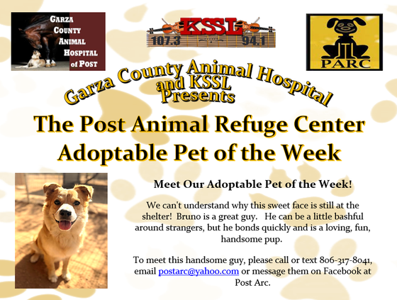 Post Animal Refuge Center, Garza County Animal Hospital, Adopt don't Shop, Animal Rescue