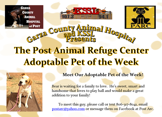 Post Animal Refuge Center, Garza County Animal Hospital, Adopt don't Shop, Animal Rescue