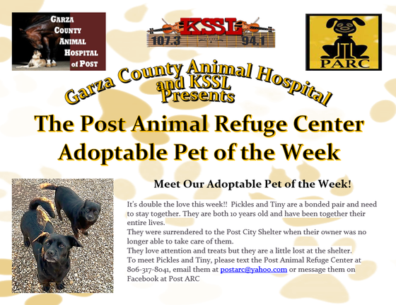 Post Animal Refuge Center, Garza County Animal Hospital, Adopt don't Shop, Animal Rescue