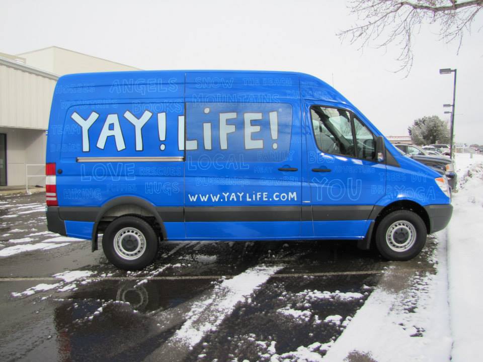 YAY! LIFE! Dodge promaster 1500 Full wrap Commerce City Colorado