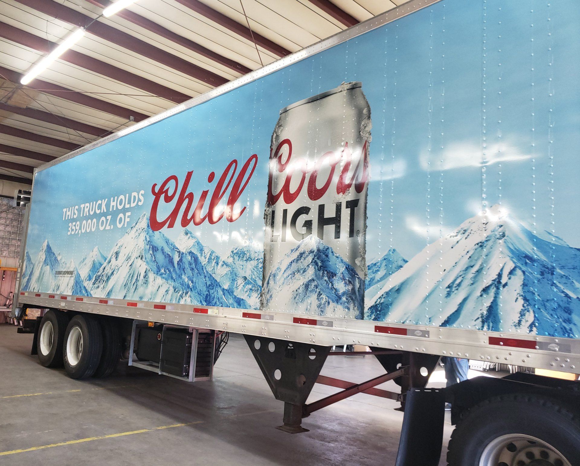 Coors Light Trailer Wrap in Brighton Colorado