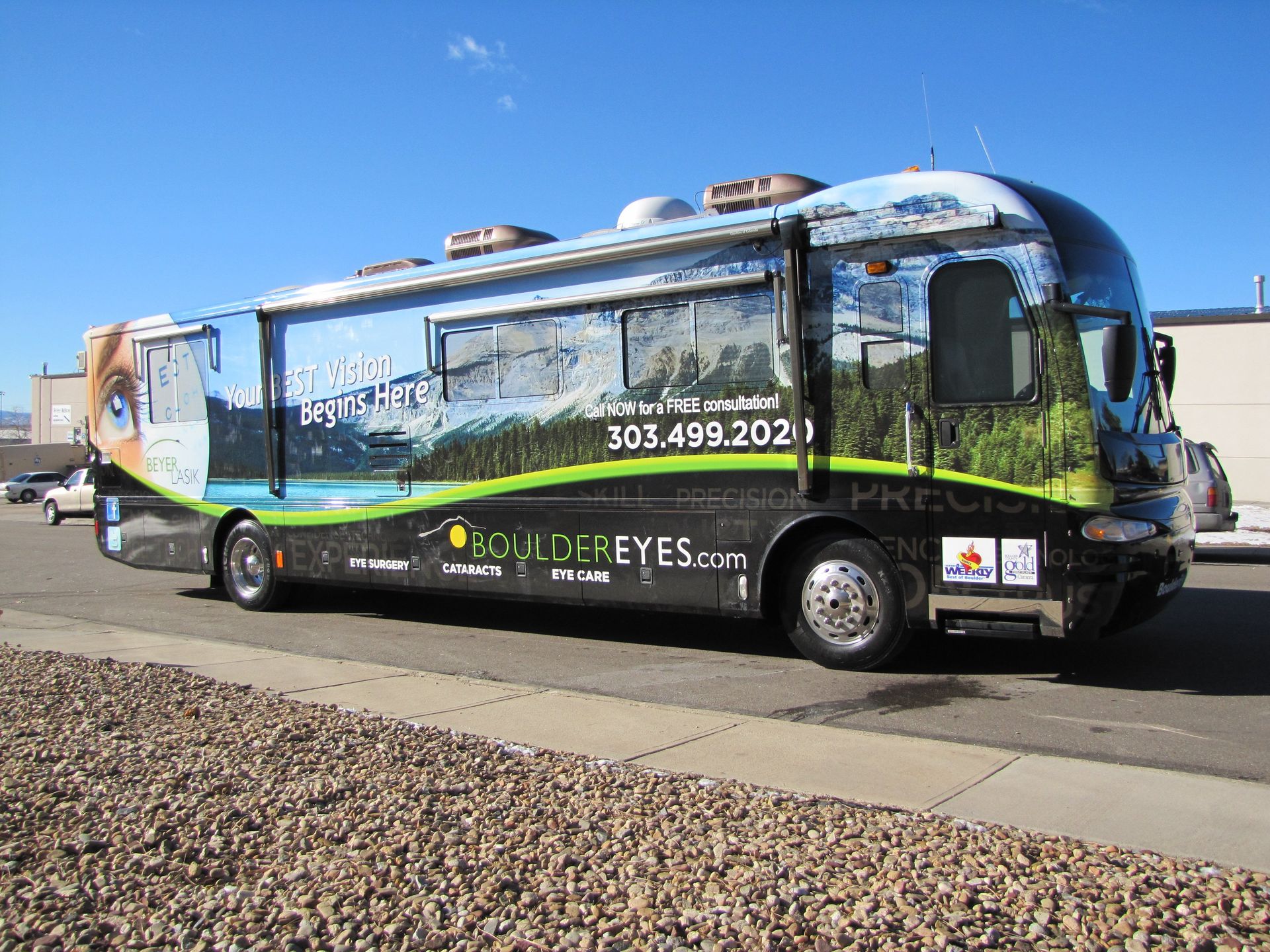 Boulder Eyes RV full wrap Boulder Colorado
