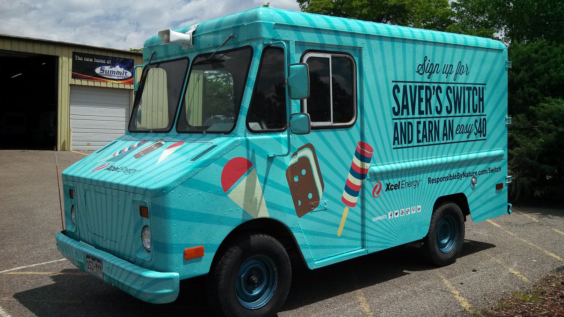 Xcel Energy Ice cream truck for summer