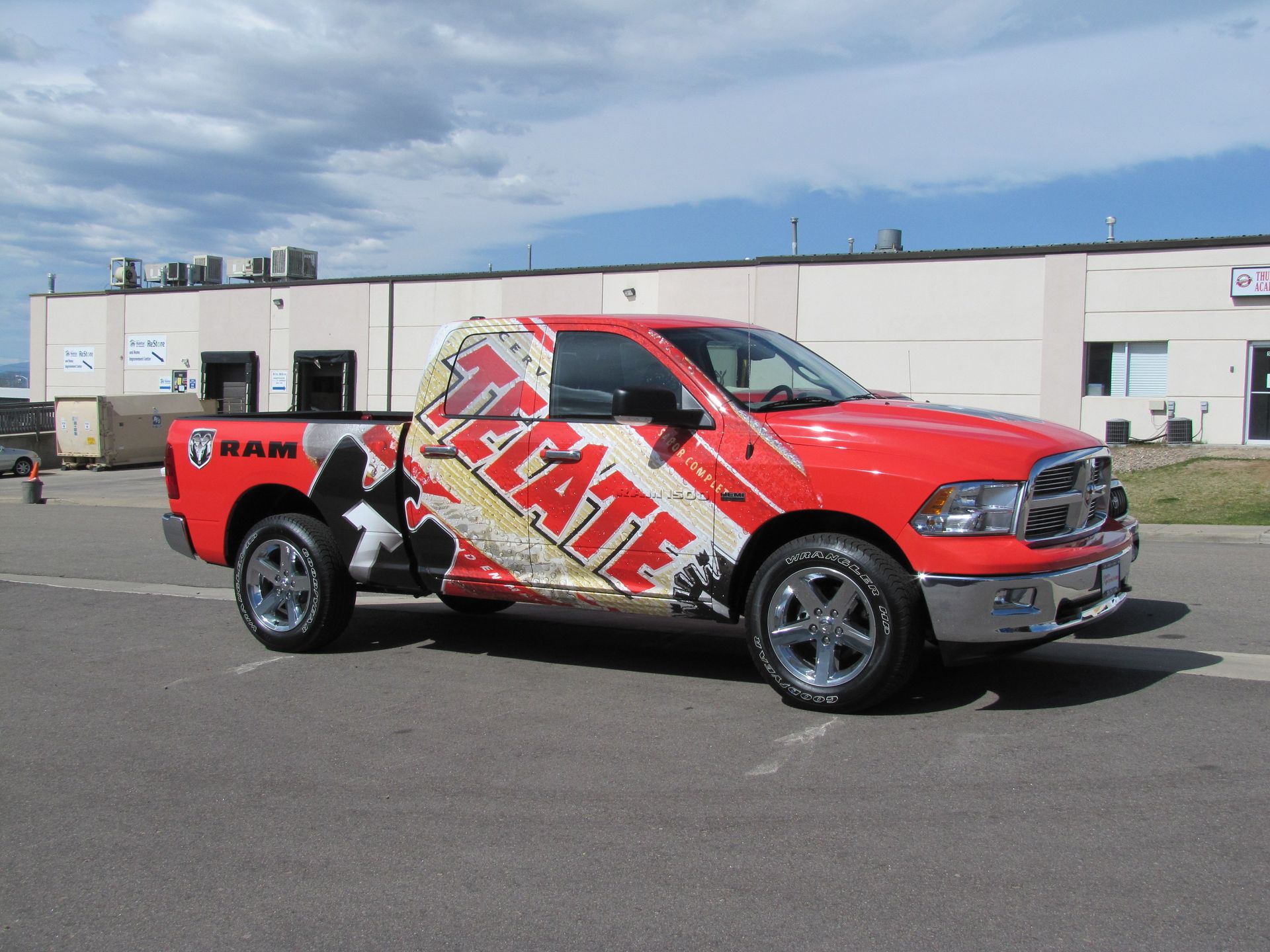 Tecate Beer dodge ram 1500 partial wrap