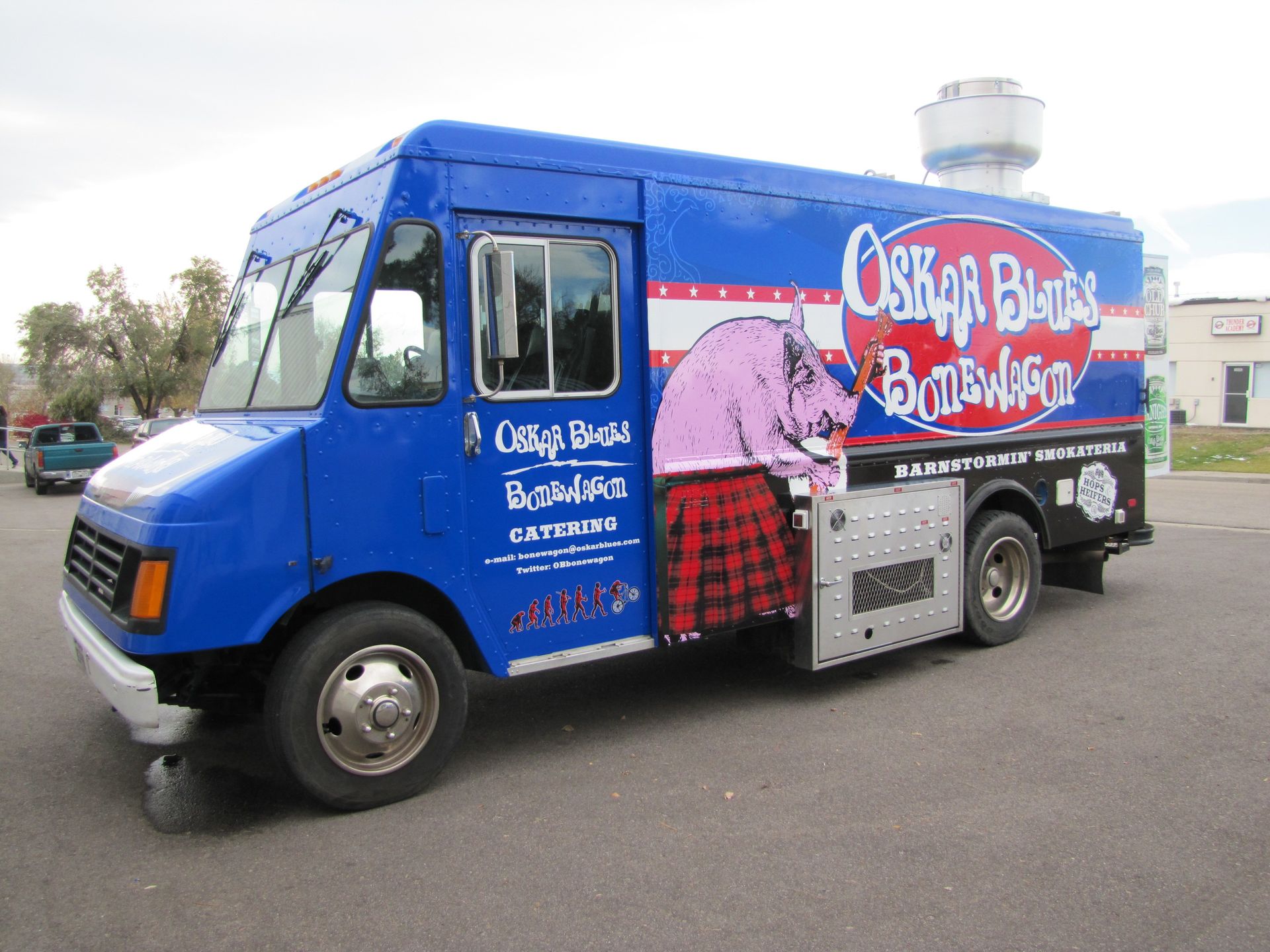 Oskar Blues Bonewagon food truck full wrap 