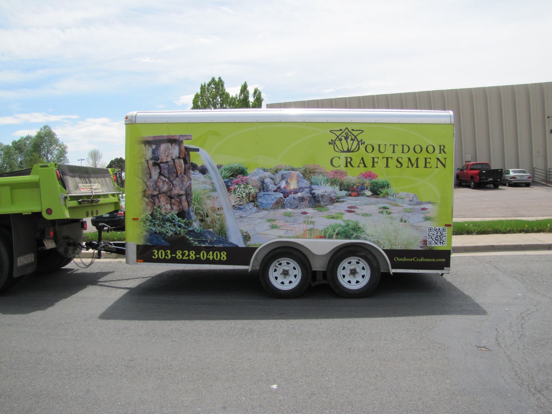 Outdoor Craftsmen Pull trailer full wrap Denver Colorado