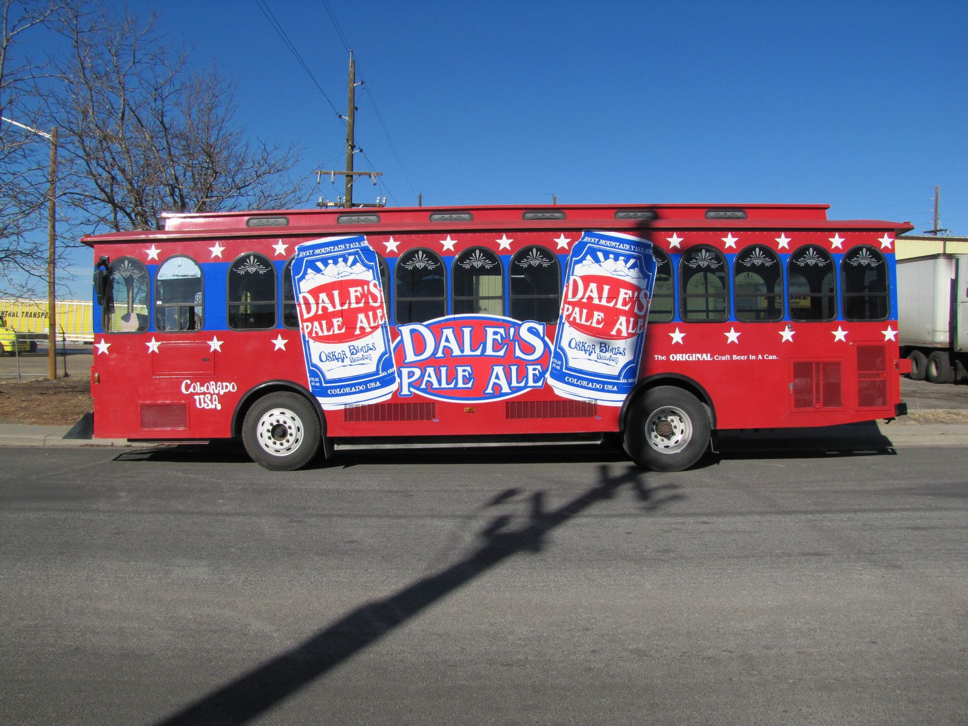Dale's Pale Ale Old City Bus for parties Denver Colorado