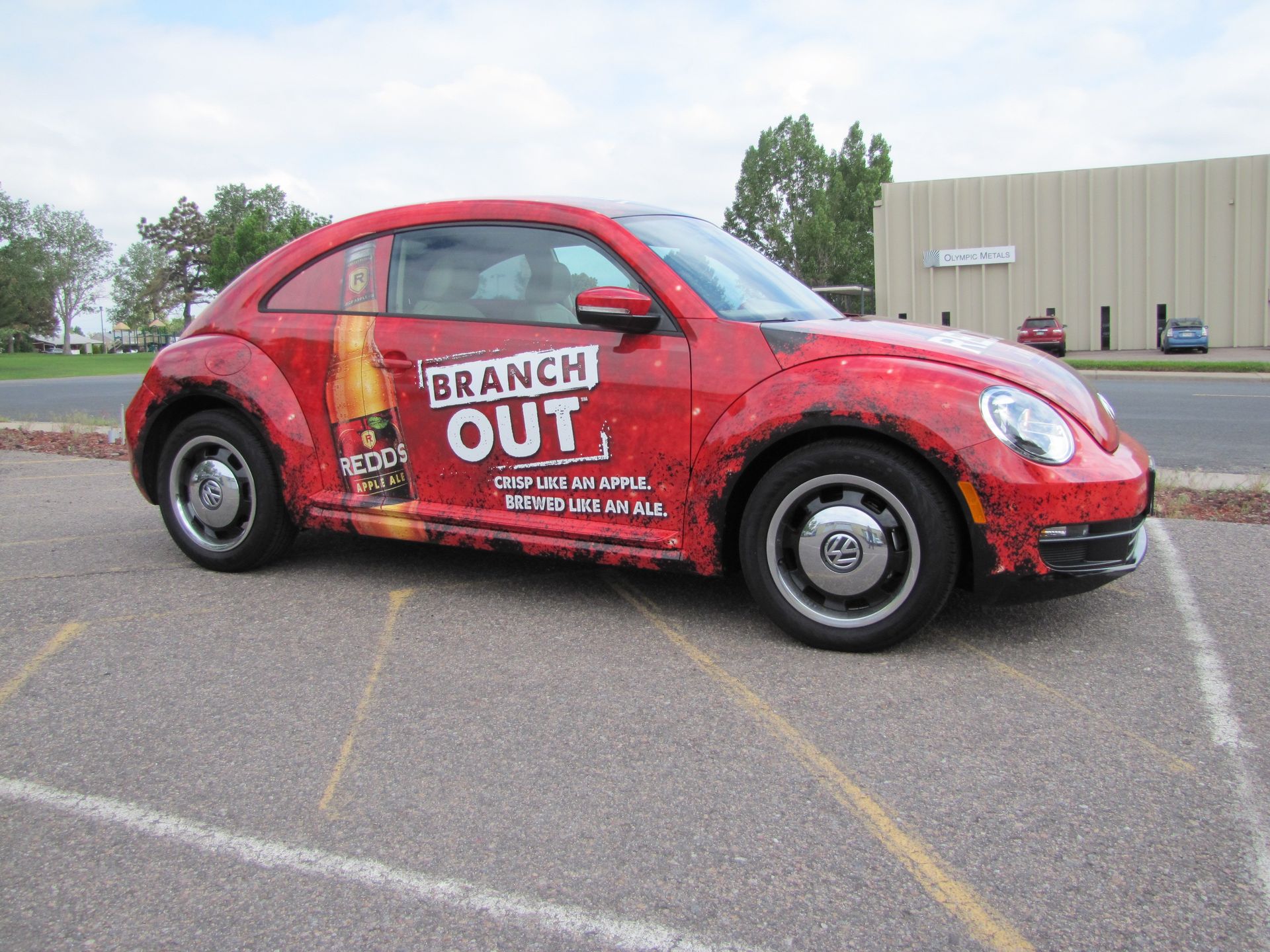 Redd's Pale ale Volkswagen beetle full wrap