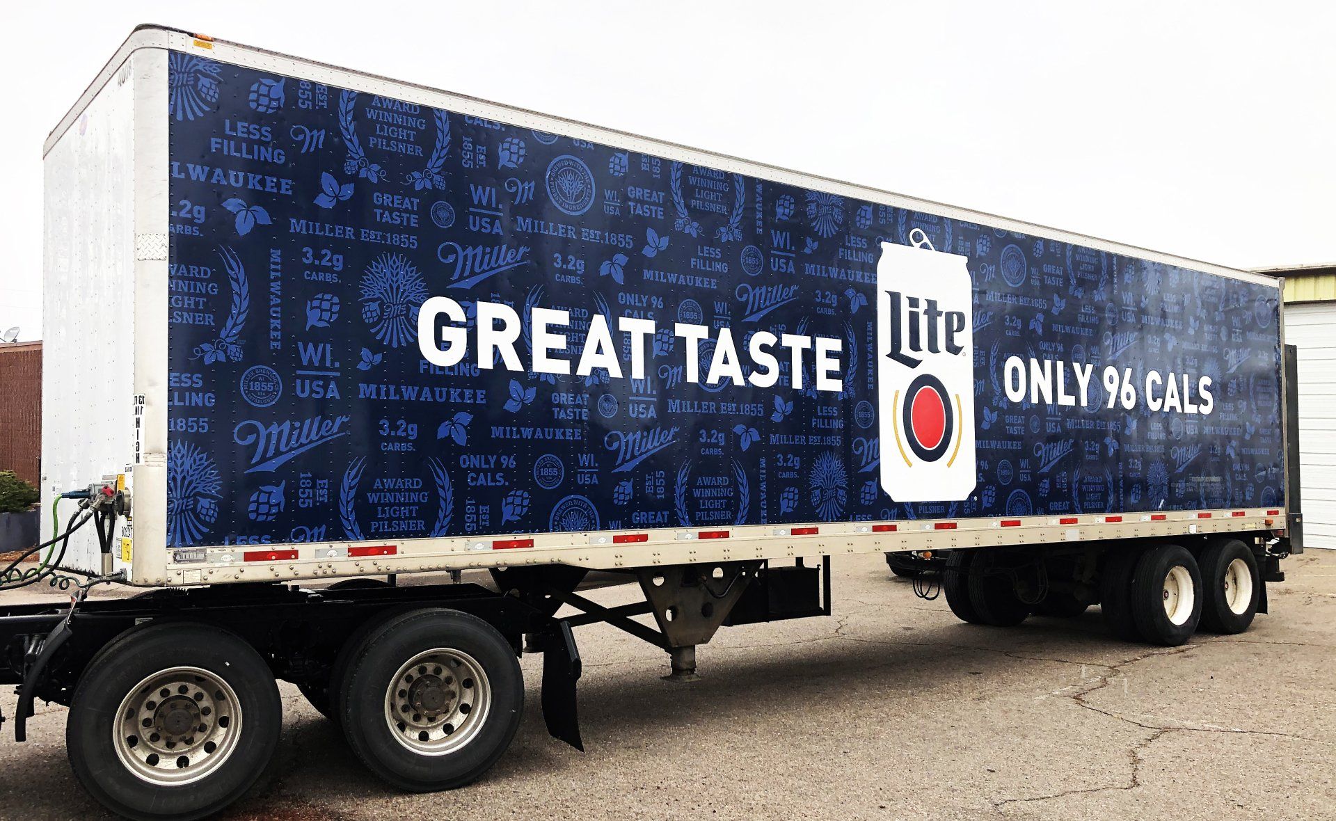 Miller Lite full trailer wrap Commerce City Colorado