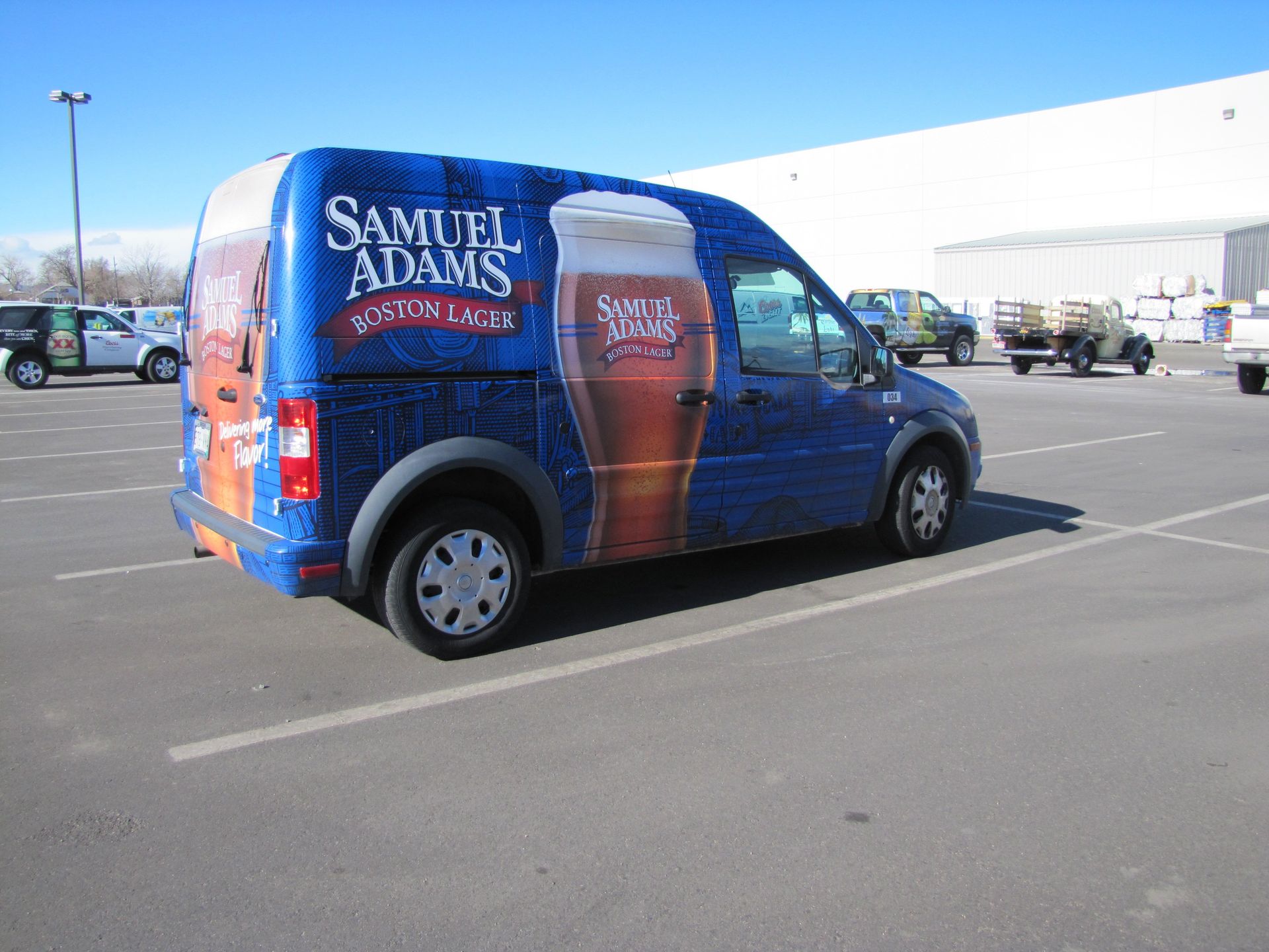 Samuel Adams Boston Lager Transit Connect full wrap Arvada Colorado