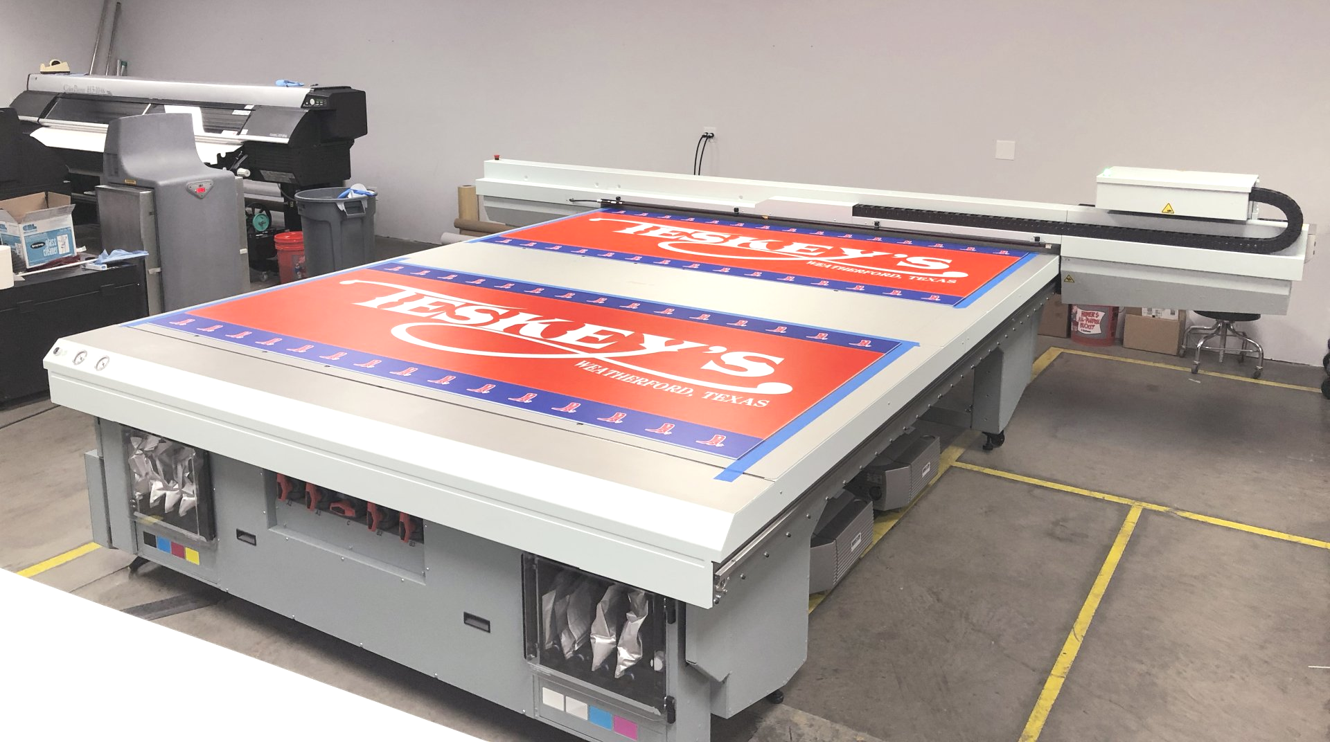 UV flatbed printing on acrylic using large format printer in Denver Colorado