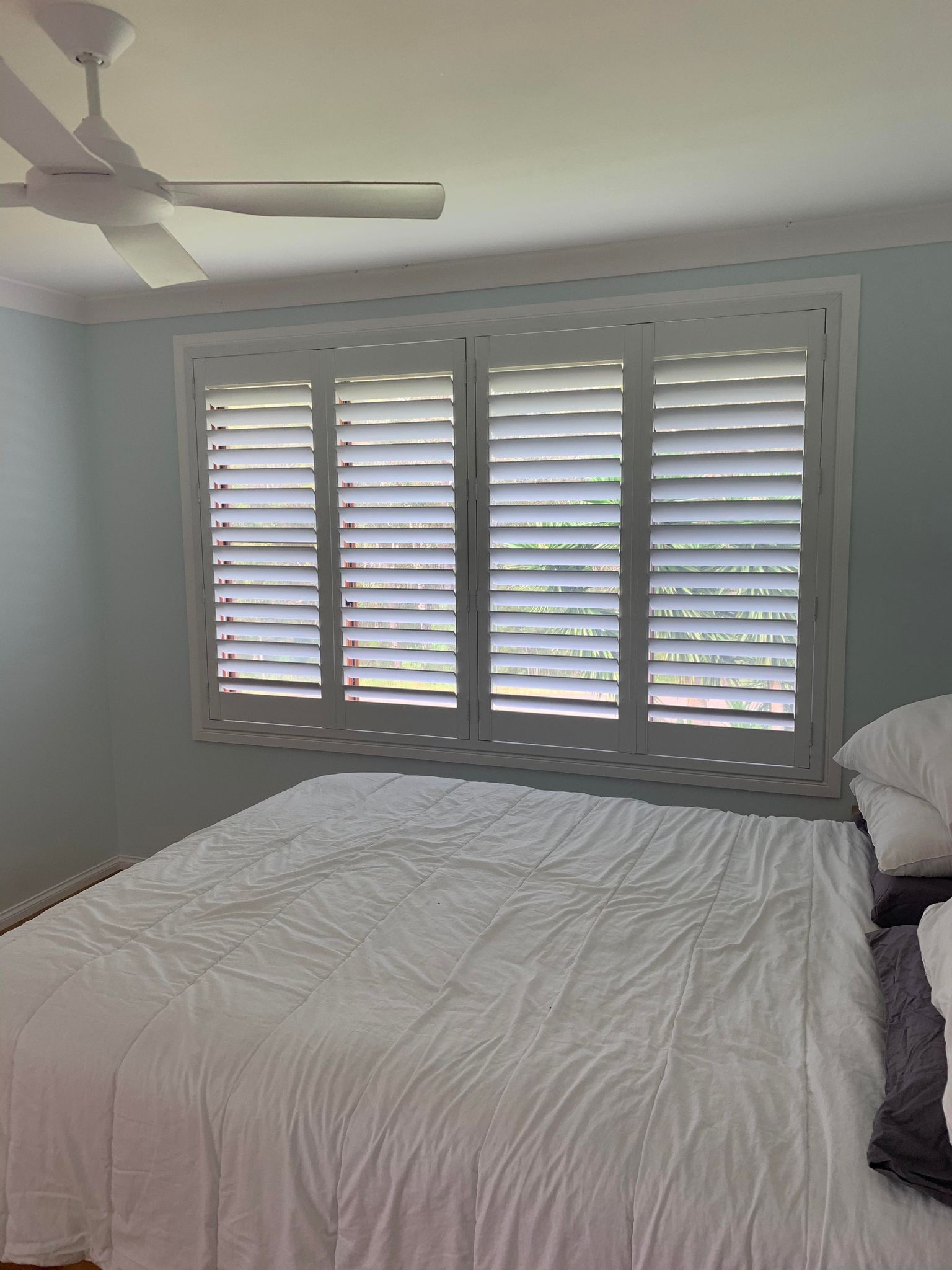 Bedroom Window Shutters Installed - Blinds, Awnings & Shutters in Mid North Coast, NSW