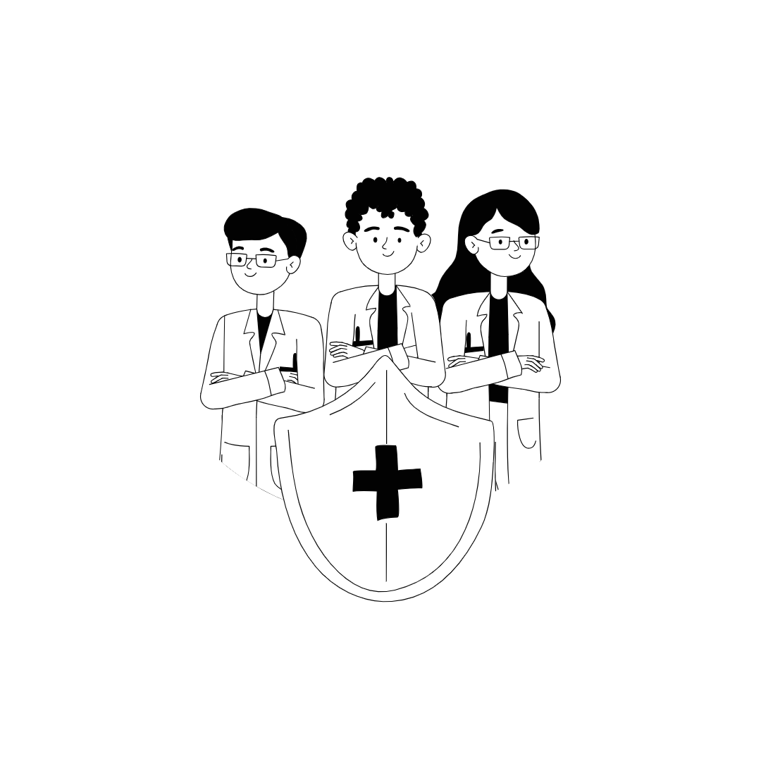Eine Gruppe von Aerzten