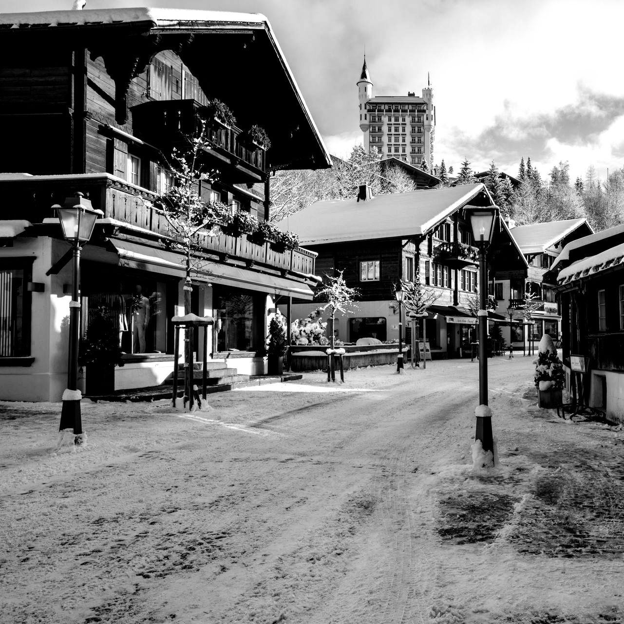 Foto Gstaad mit Palace für die Seite Webdesign Gstaad