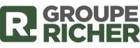 Logo du Groupe Richer en vert foncé et gris sur fond blanc
