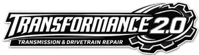 Transformance 2.0 transmission and drivetrain repair logo in black, white, and gray