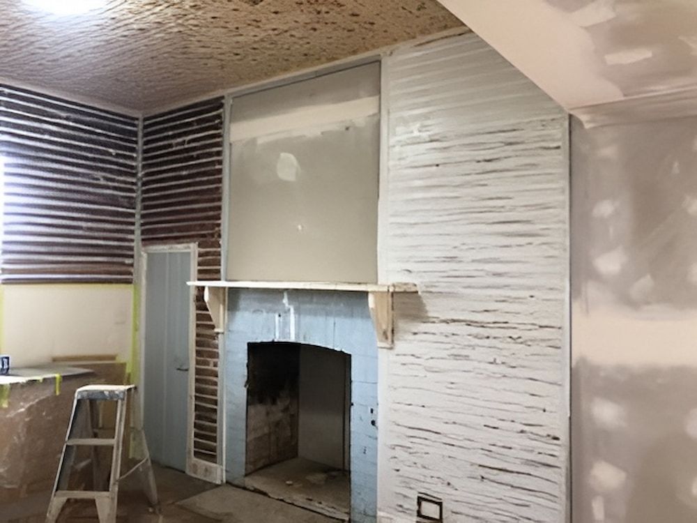 A Room With A Fireplace And A Ladder In It — L & S Wirth Painting in Dubbo, NSW