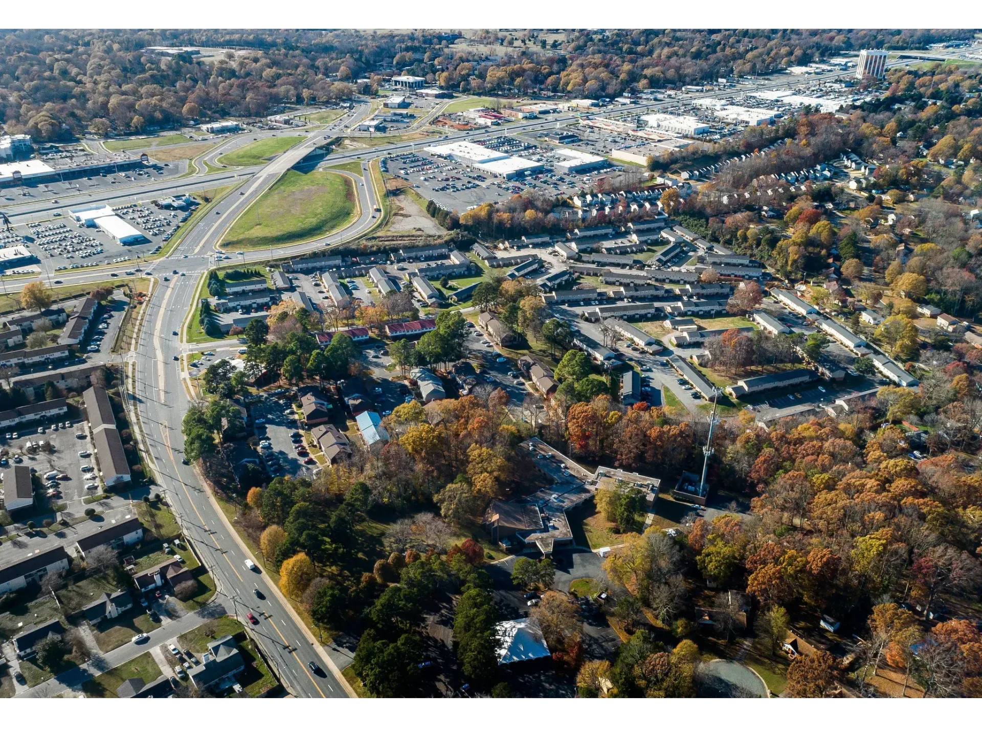 Charlotte NC Apartments For Rent | Arcadian Village | Aerial View