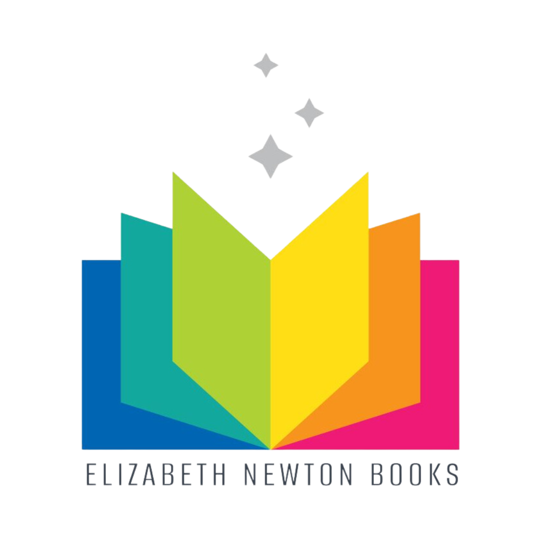 A colorful logo for elizabeth newton books