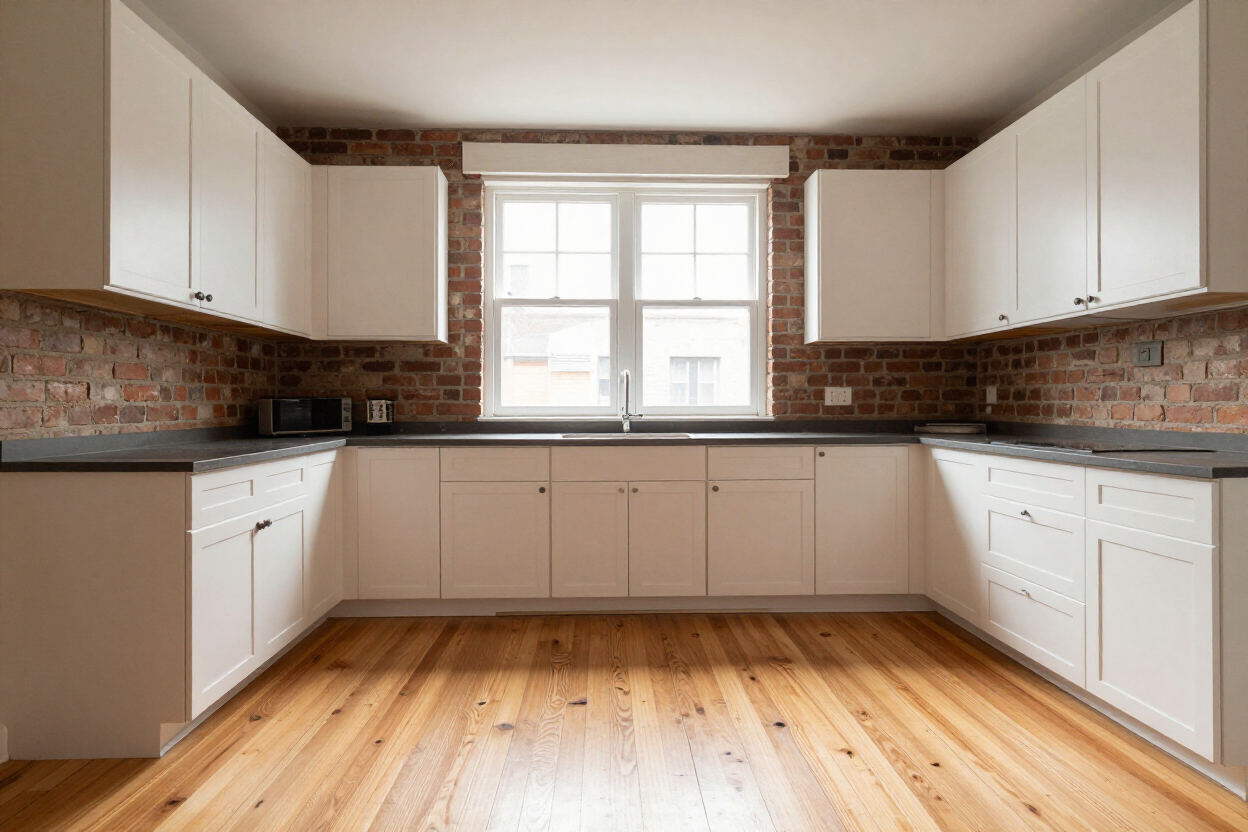 Professionally cleaned residential kitchen in a Detroit-area home — Gilbert Cleaning Services LLC.