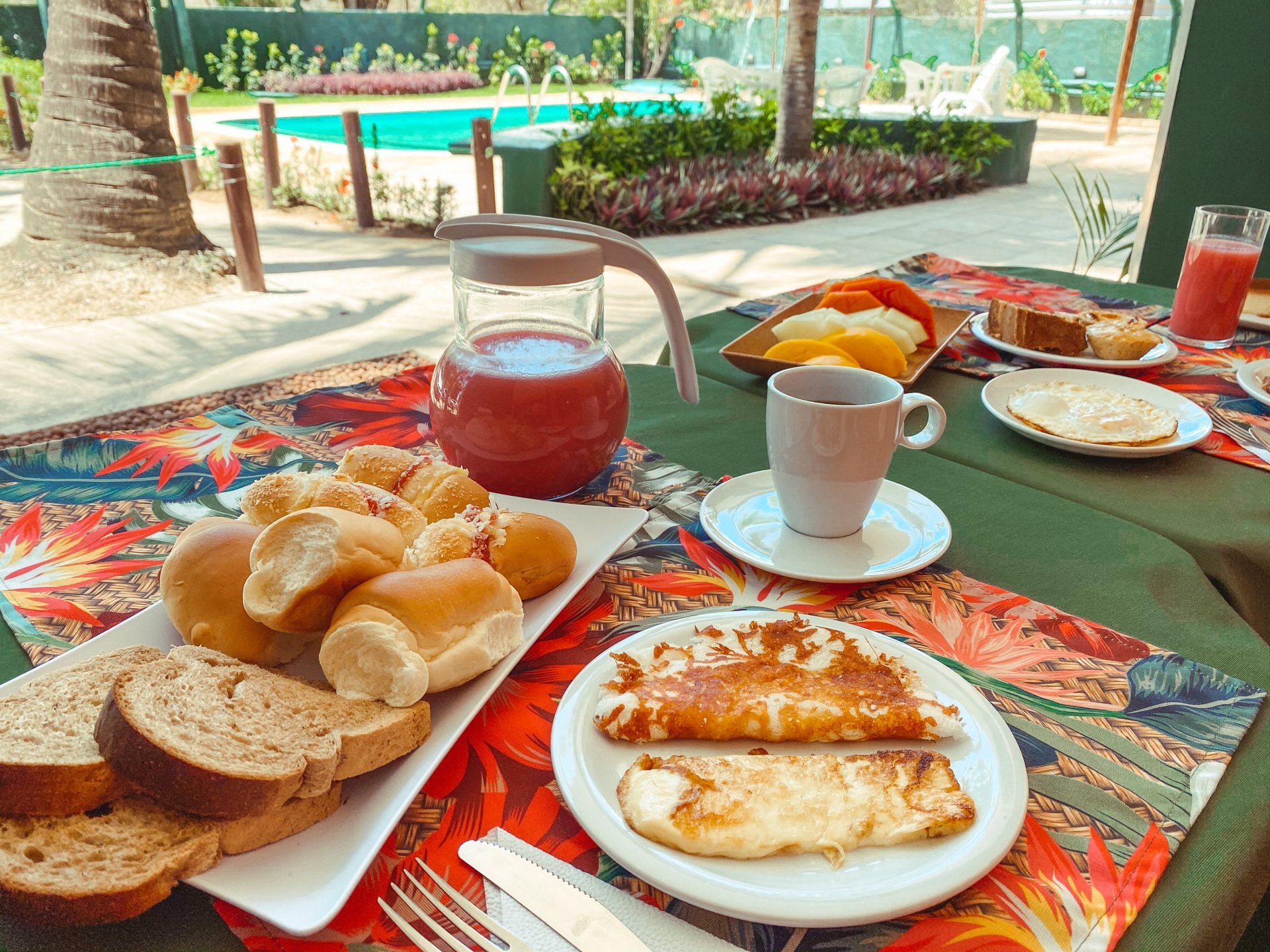 café da manhã Pousada Chalés Praias do Sul