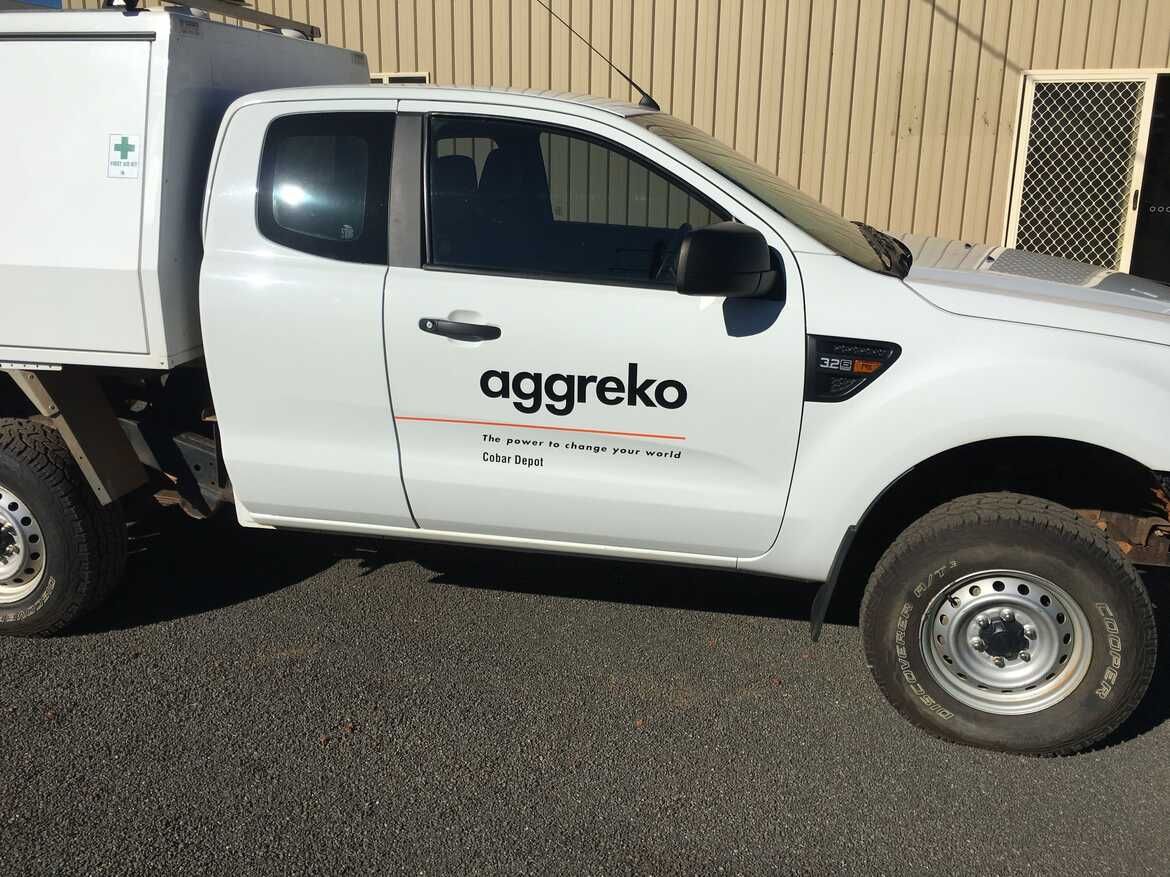 Aggreko Vehicle Signage - Graphic Designer in Wagga Wagga, NSW