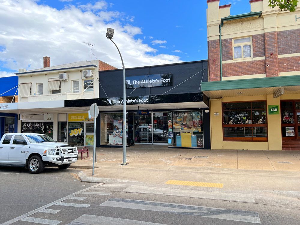 Road with Commercial Businesses