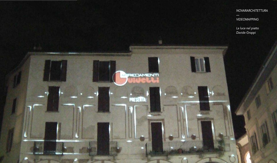 video mapping Guidetti NovarArchitettura 2.0.15