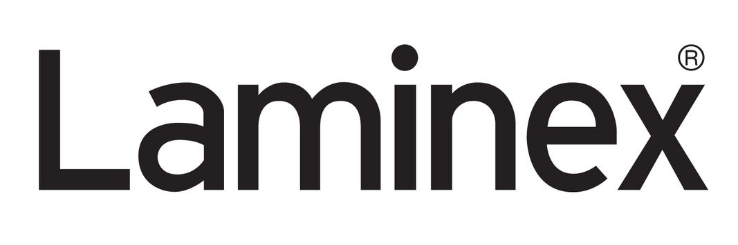 Laminex logo in black text on a white background