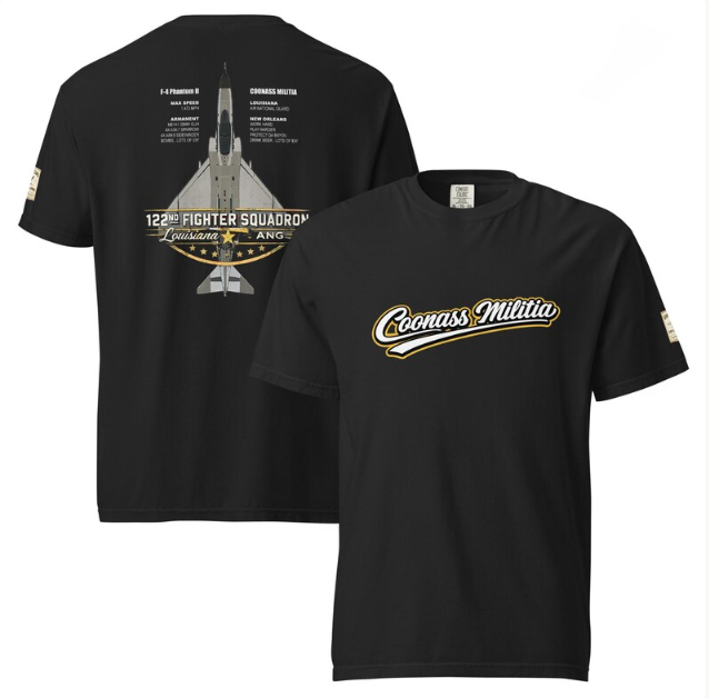 Text in white cursive font, outlined in black and gold, reads