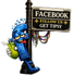 Cartoon blue number