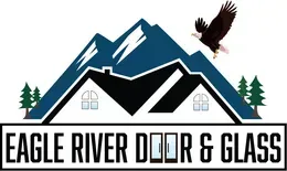 The logo for Eagle River Door & Glass in Eagle, ID