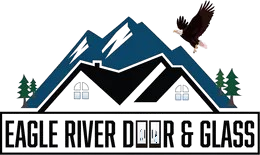 The logo for Eagle River Door & Glass in Eagle, ID