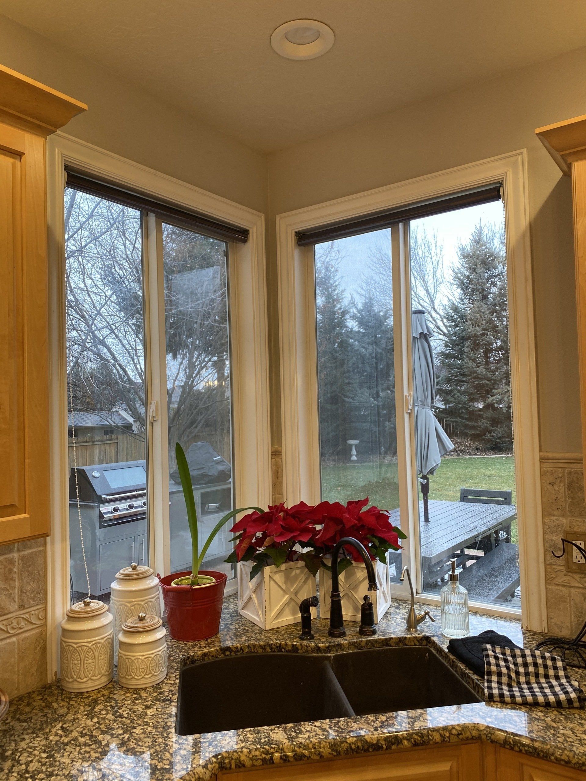 A glass window in Eagle River ID by Eagle River Door & Glass