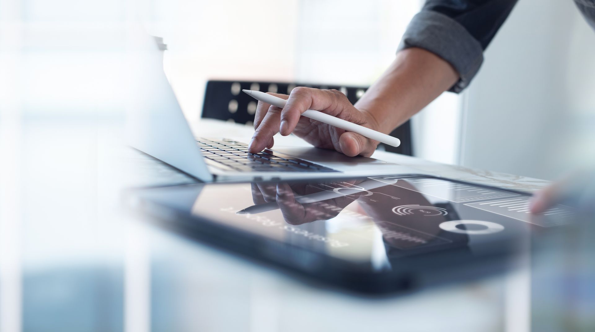 Man Using Laptop