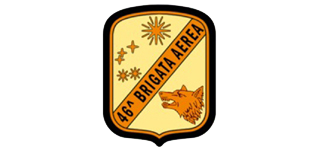 Toppa dorata con bordo nero recante la scritta “36ª BRIGADA AEREA”, sole, stelle ed emblema dell'aquila.