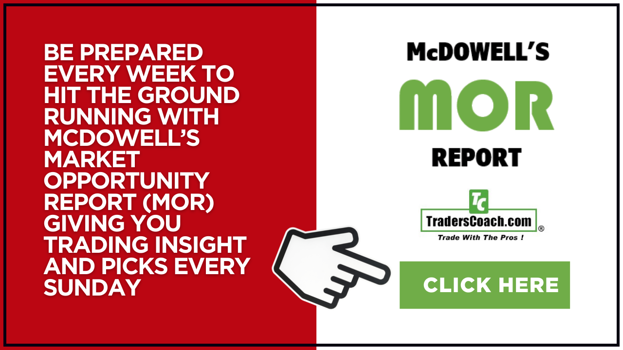 McDowell’s MOR report ad with red and white text, green “CLICK HERE” button, and pointing hand cursor