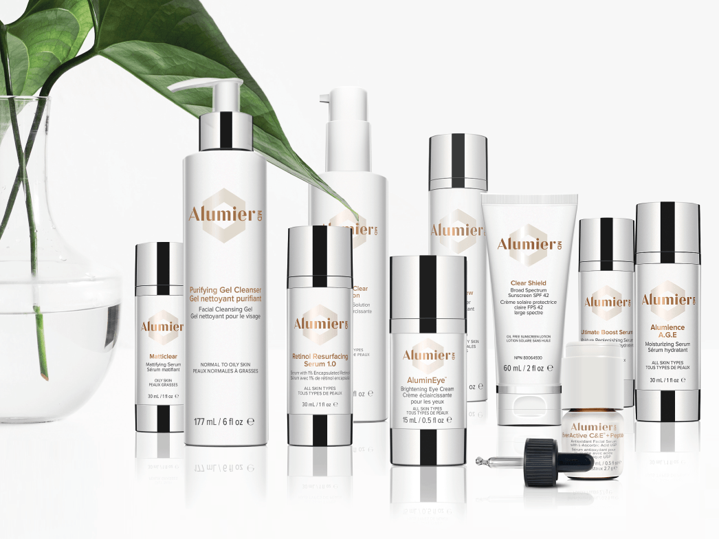 AlumierMD professional skincare products available at Ocean Skin Clinic