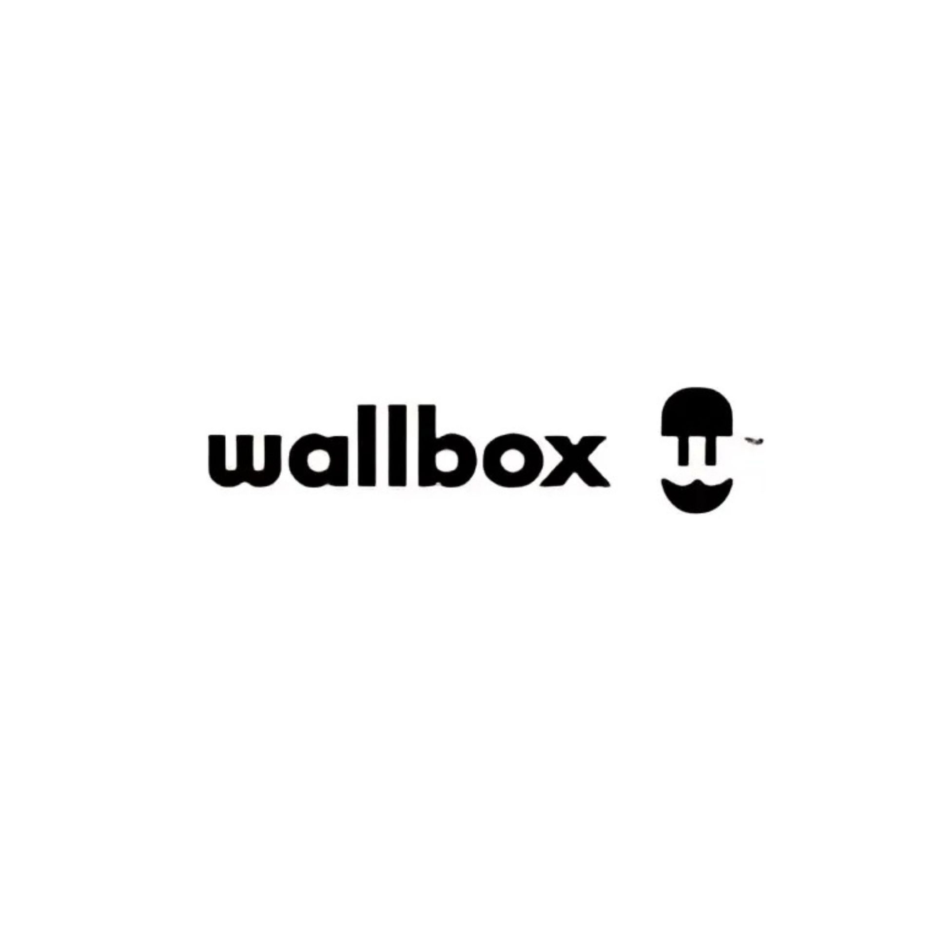 Wallbox logo: Black text