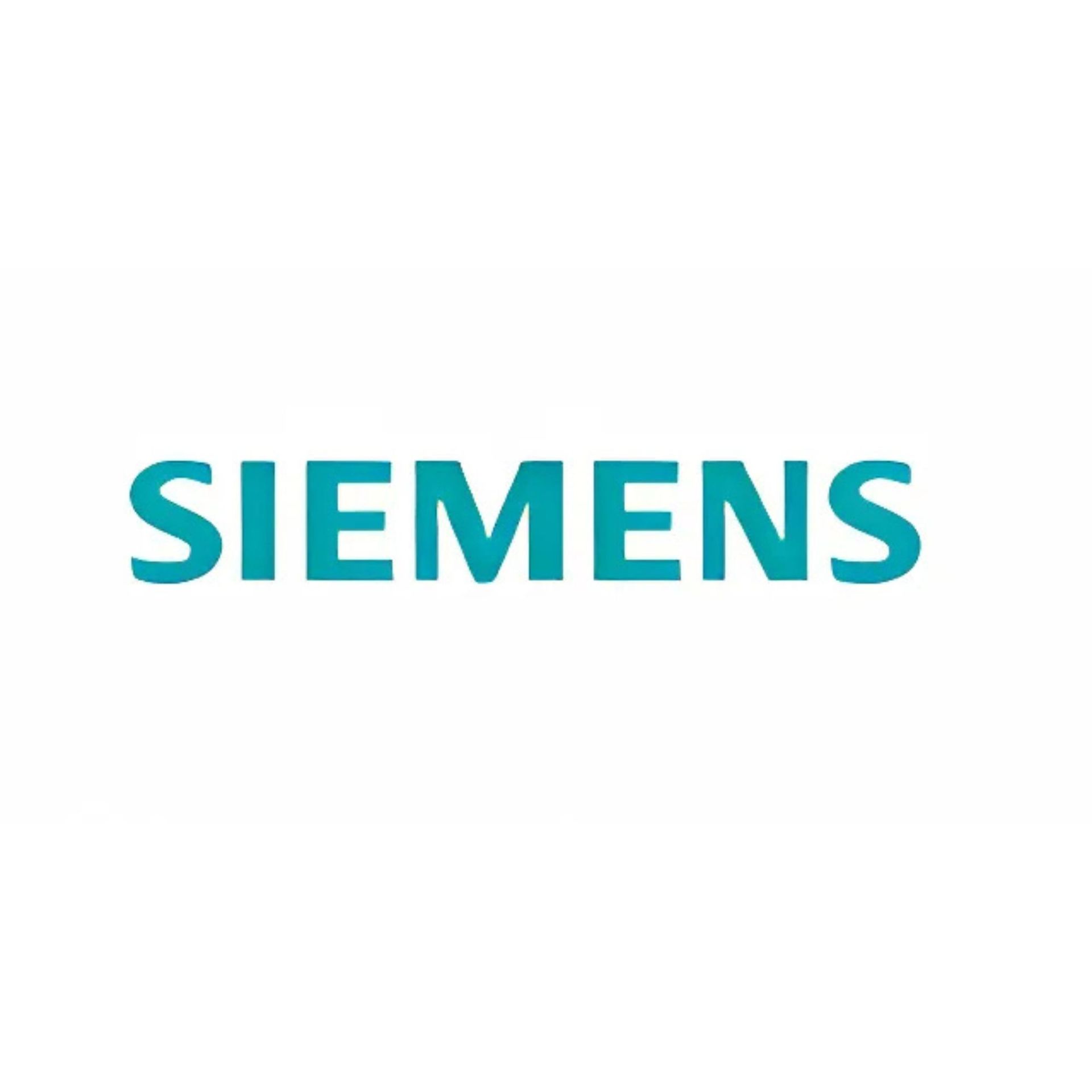 Siemens logo: Teal text
