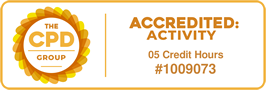 A logo for the cpd group that says accredited activity
