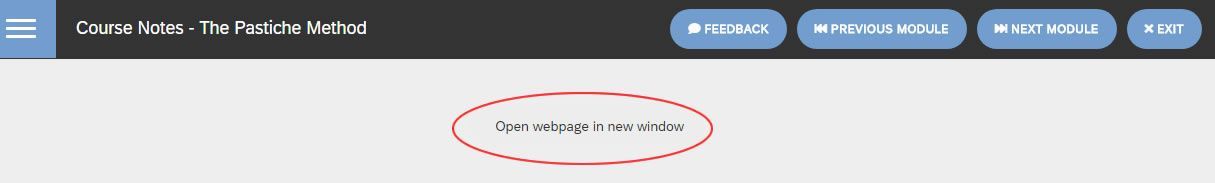 A blurred image of a website with a red circle in the middle.