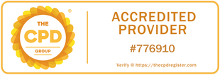The logo for the cpd group is an accredited provider