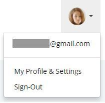 A screenshot of the my profile and settings page on a computer.
