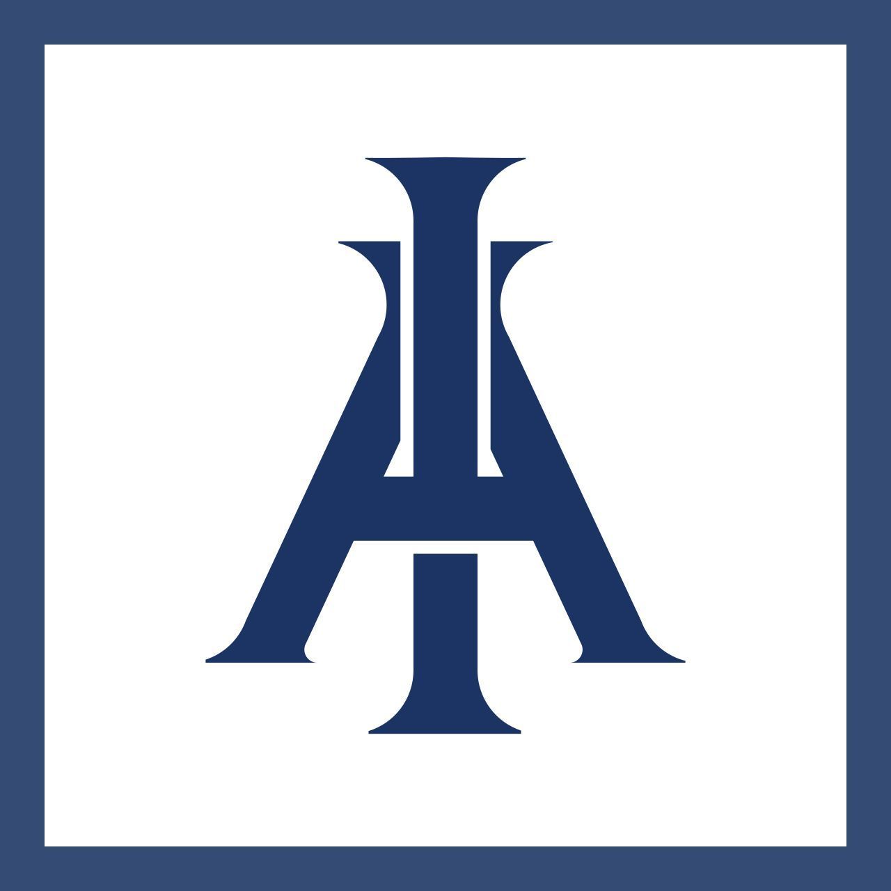 Dark blue monogram 