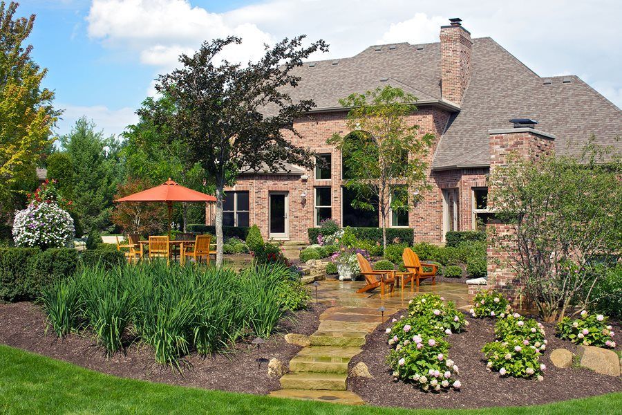 a beautifully designed backyard