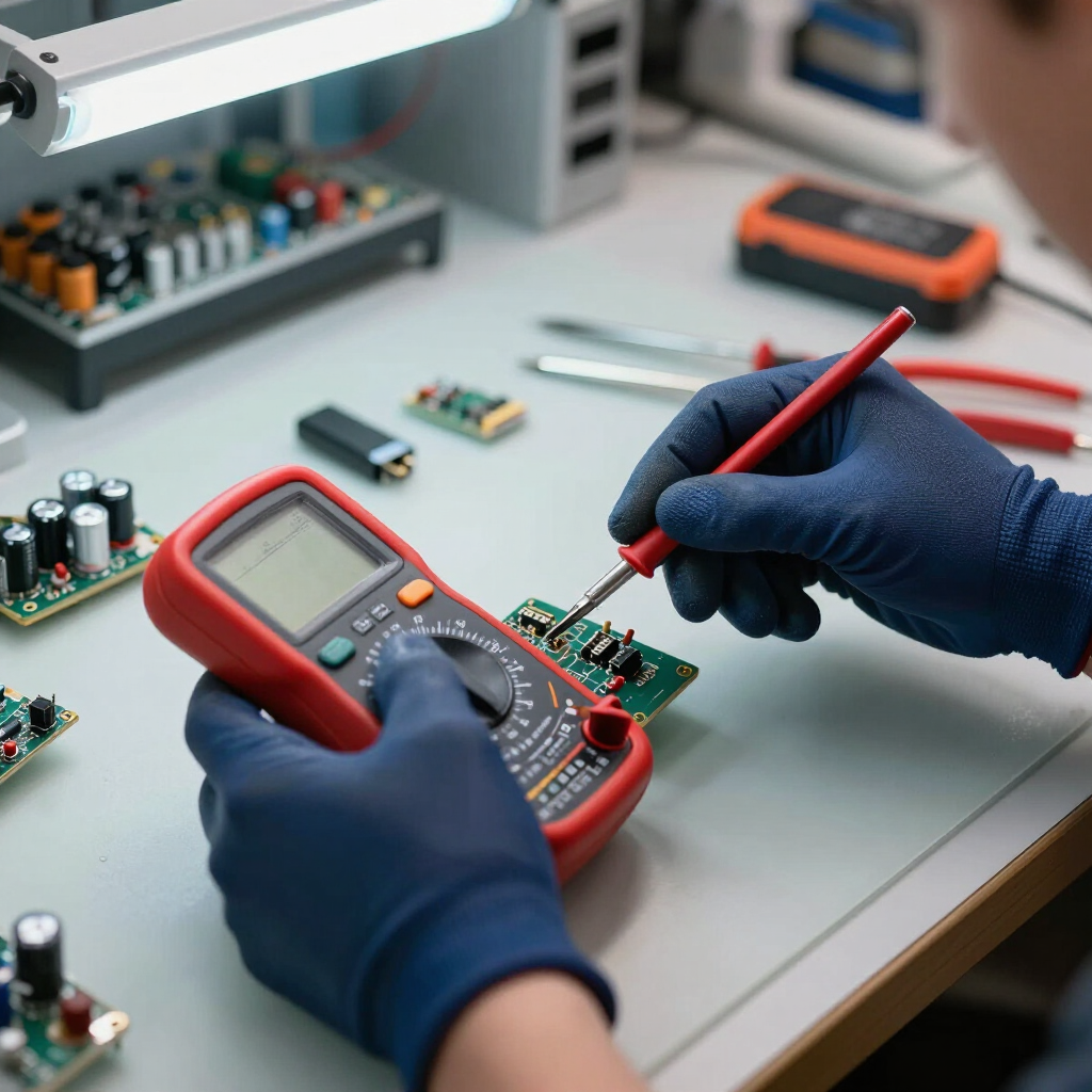 Diagnóstico técnico con herramientas de precisión