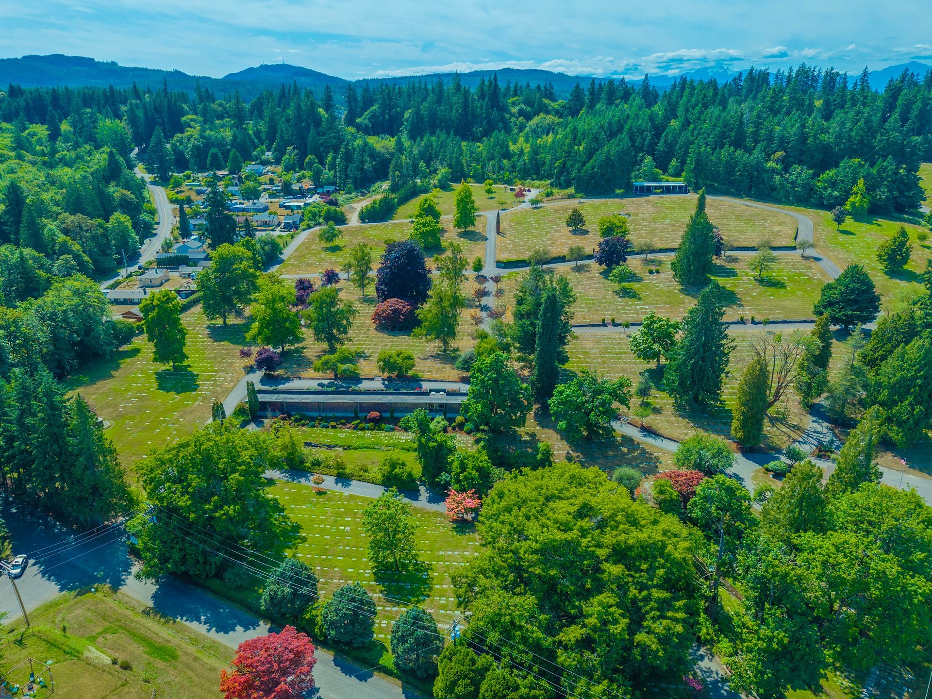 Forest Lawn Cemetery in Bremerton, WA cemetery grounds