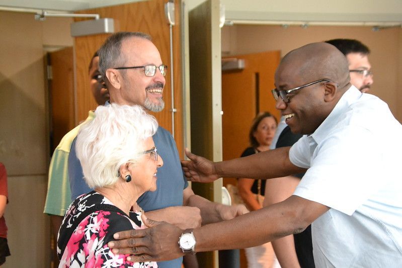 Multi-generational worship gathering at Bible church near Westmont