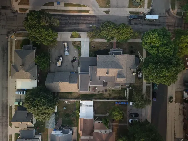 Residential roof installation in the Midwest